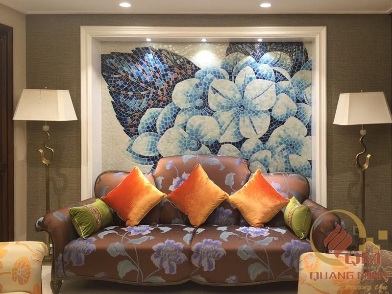 Gạch Mosaic được ứng dụng rộng rãi trong trang trí nội thất và ngoại thất