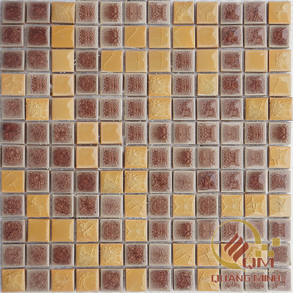Gạch Mosaic Gốm Trộn Màu 2.3 x 2.3 QM-MT2307