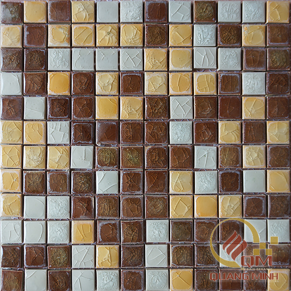 Gạch Mosaic Gốm Trộn Màu 2.3 x 2.3 QM-MT2308