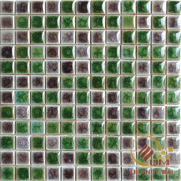Gạch Mosaic Gốm Trộn Màu 2.3 x 2.3 QM-MT2310