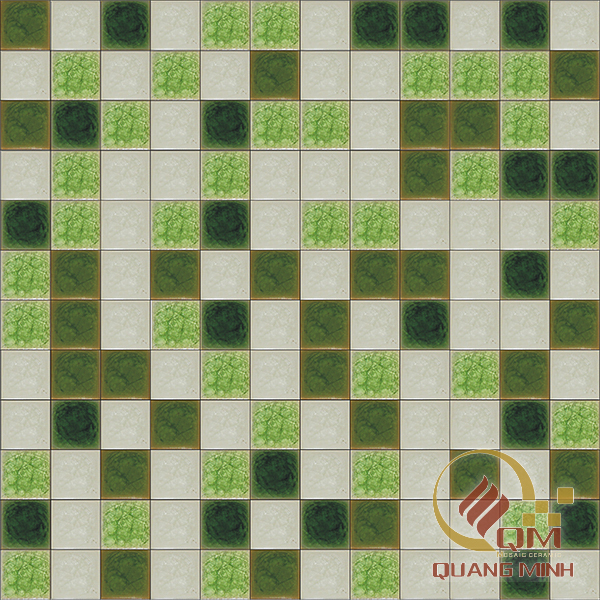 Gạch Gốm Mosaic Màu Trộn 2.3 x 2.3 QM-MT2311