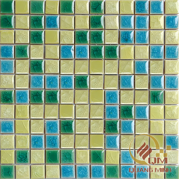 Gạch Mosaic Gốm Trộn Màu 2.3 x 2.3 QM-MT2312
