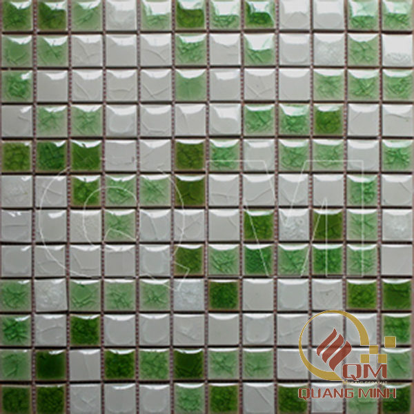 Gạch Gốm Mosaic Màu Trộn 2.3 x 2.3 QM-MT2314