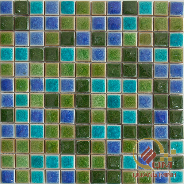 Gạch Mosaic Gốm Trộn Màu 2.3 x 2.3 QM-MT2315