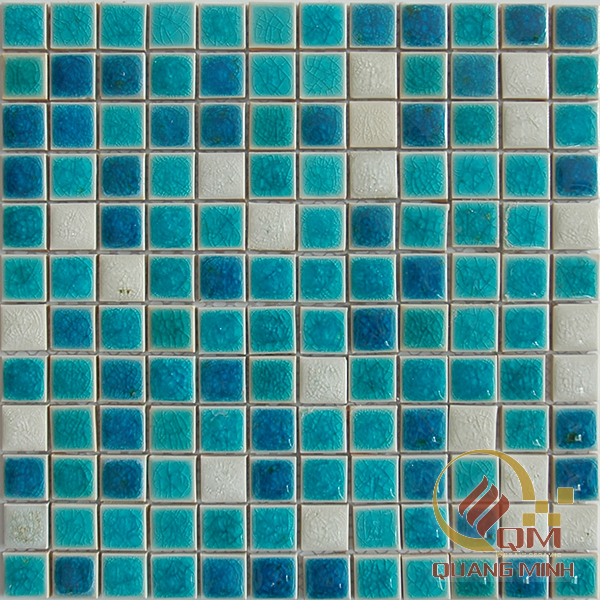 Gạch Mosaic Gốm Trộn Màu 2.3 x 2.3 QM-MT2320