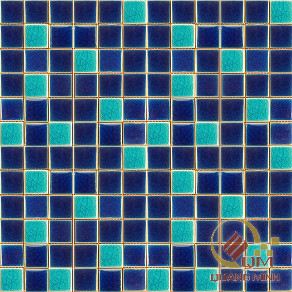 Gạch Mosaic Gốm Trộn Màu 2.3 x 2.3 QM-MT2323