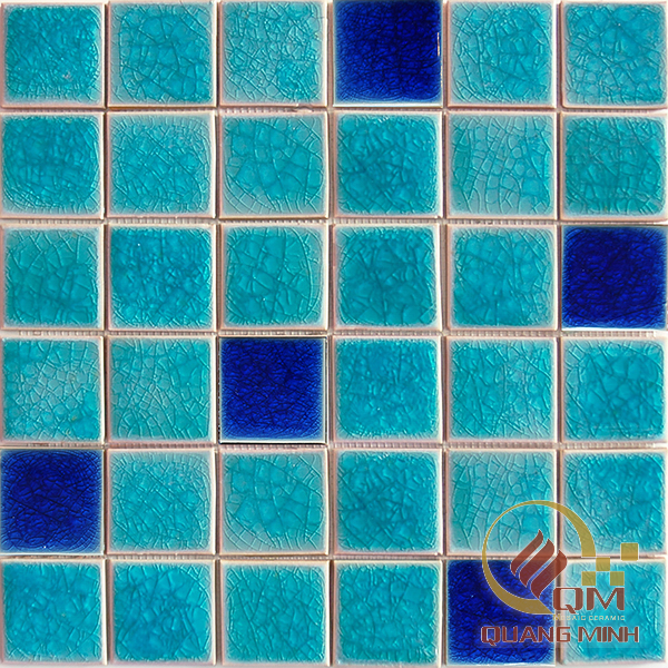 Gạch Gốm Mosaic Màu Trộn 5 x 5 QM-MT516