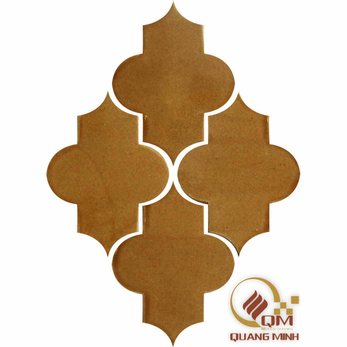 Gạch Mosaic Gốm Maroc Vàng Cam QM-GMR07