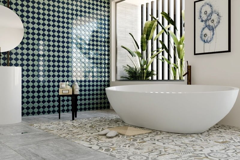 Gạch mosaic ốp nhà tắm đang trở thành một xu hướng mới 