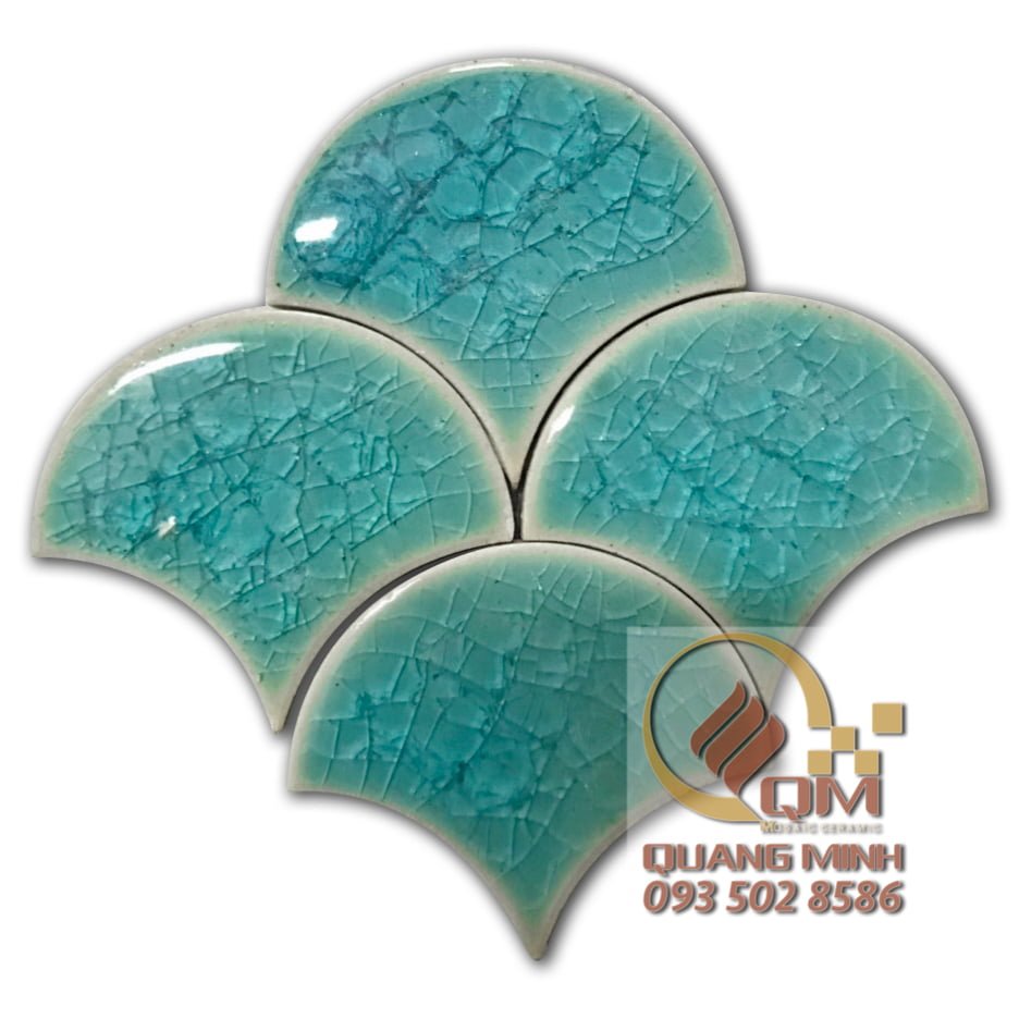 Gạch Gốm Mosaic Vẩy Cá QM-GVC40