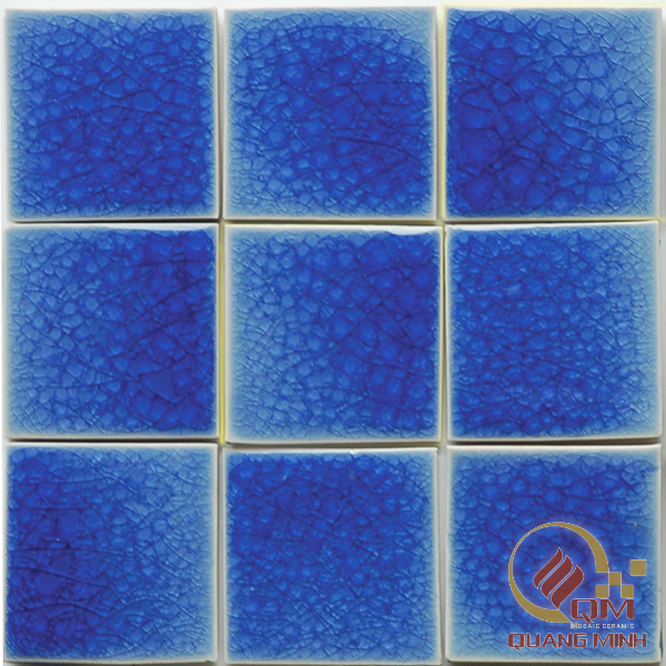 Gạch Mosaic Gốm Xanh Dương 10 x 10 QM-MD1006