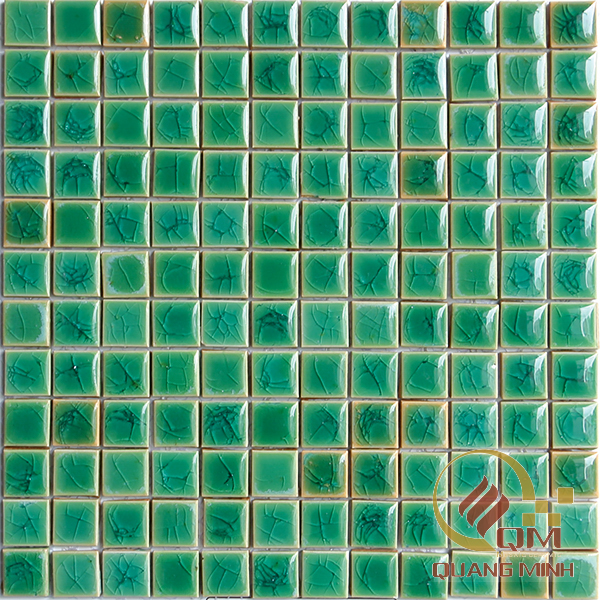 Gạch Mosaic Gốm Vuông Màu Đơn 2.3 x 2.3 QM-MD2309