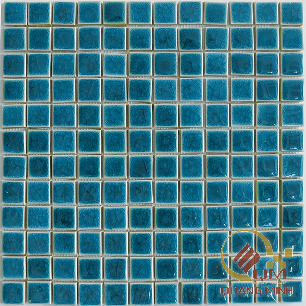 Gạch Mosaic Gốm Vuông Màu Đơn 2.3 x 2.3 QM-MD2312