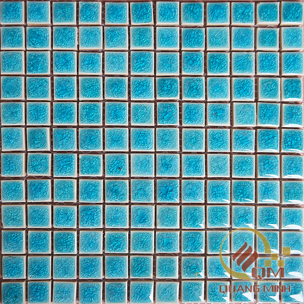 Gạch Mosaic Gốm Vuông Màu Đơn 2.3 x 2.3 QM-MD2313