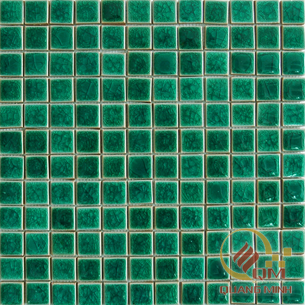 Gạch Mosaic Gốm Vuông Màu Đơn 2.3 x 2.3 QM-MD2314