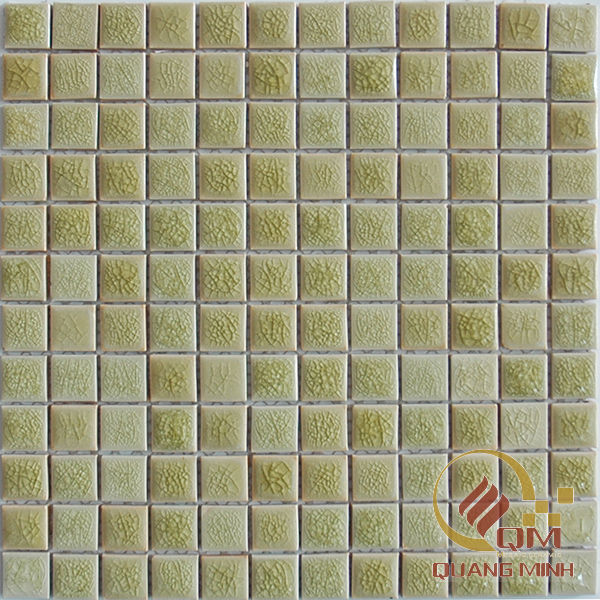 Gạch Gốm Mosaic Vuông Màu Đơn 2.3 x 2.3 QM-MD2315