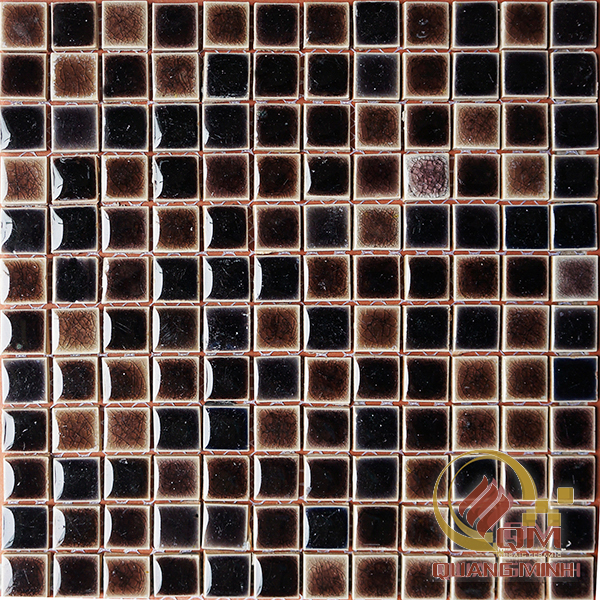 Gạch Mosaic Gốm Vuông Màu Đơn 2.3 x 2.3 QM-MD2321