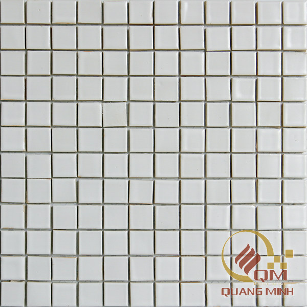 Gạch Mosaic Gốm Vuông Màu Đơn 2.3 x 2.3 QM-MD2323