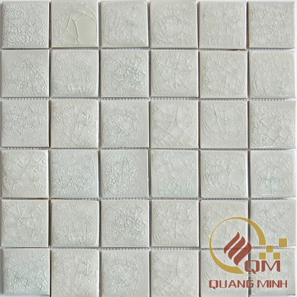 Gạch Gốm Mosaic Vuông Màu Đơn 5 x 5 QM-MD502