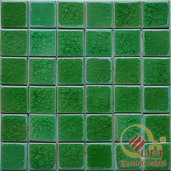 Gạch Gốm Mosaic Vuông Màu Đơn 5 x 5 QM-MD504