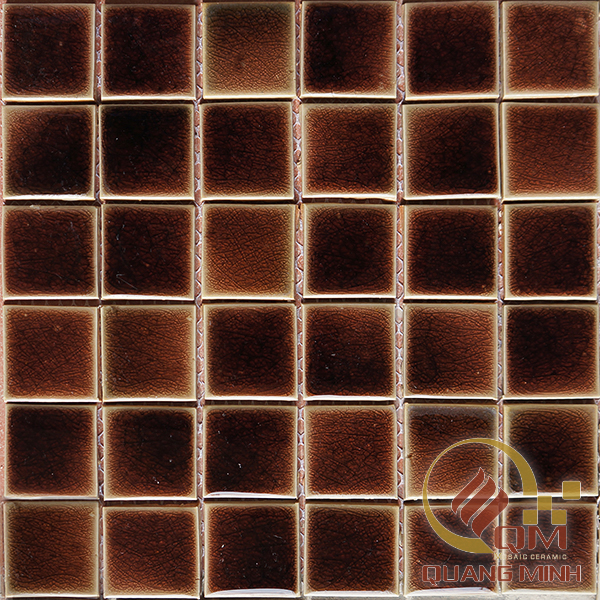 Gạch Gốm Mosaic Vuông Màu Đơn 5 x 5 QM-MD505