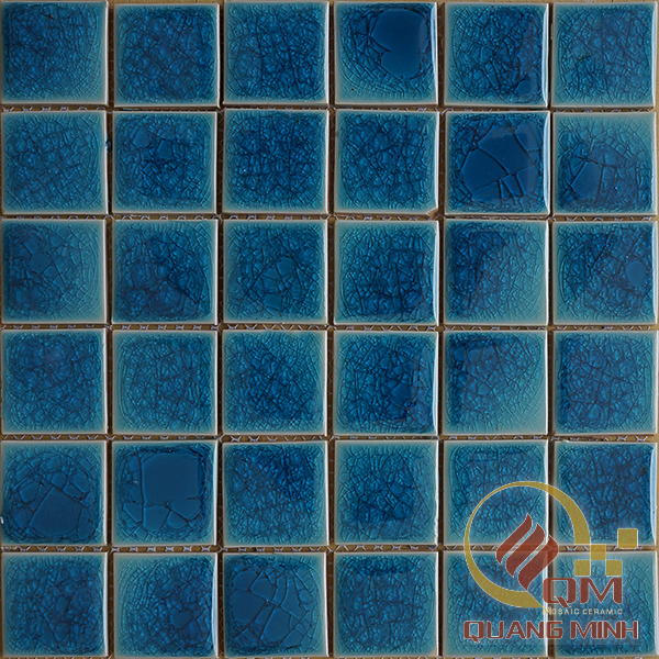 Gạch Gốm Mosaic Vuông Màu Đơn 5 x 5 QM-MD513