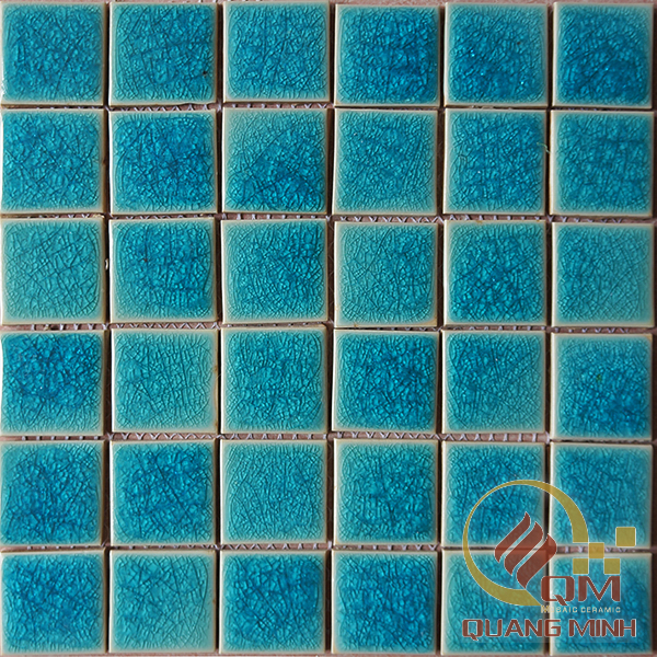 Gạch Mosaic Gốm Vuông Màu Đơn 5 x 5 QM-MD514