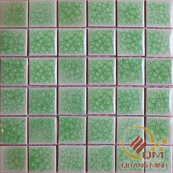 Gạch Gốm Mosaic Vuông Màu Đơn 5 x 5 QM-MD518