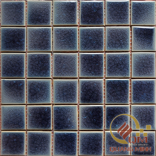 Gạch Mosaic Gốm Vuông Màu Đơn 5 x 5 QM-MD522