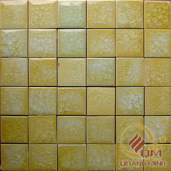 Gạch Gốm Mosaic Vuông Màu Đơn 5 x 5 QM-MD524