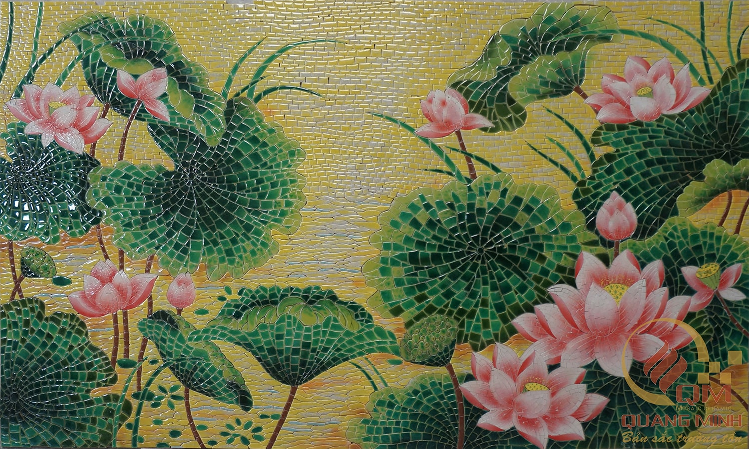 tranh-gom-mosaic-sen-hong-lien-QM-SHL07