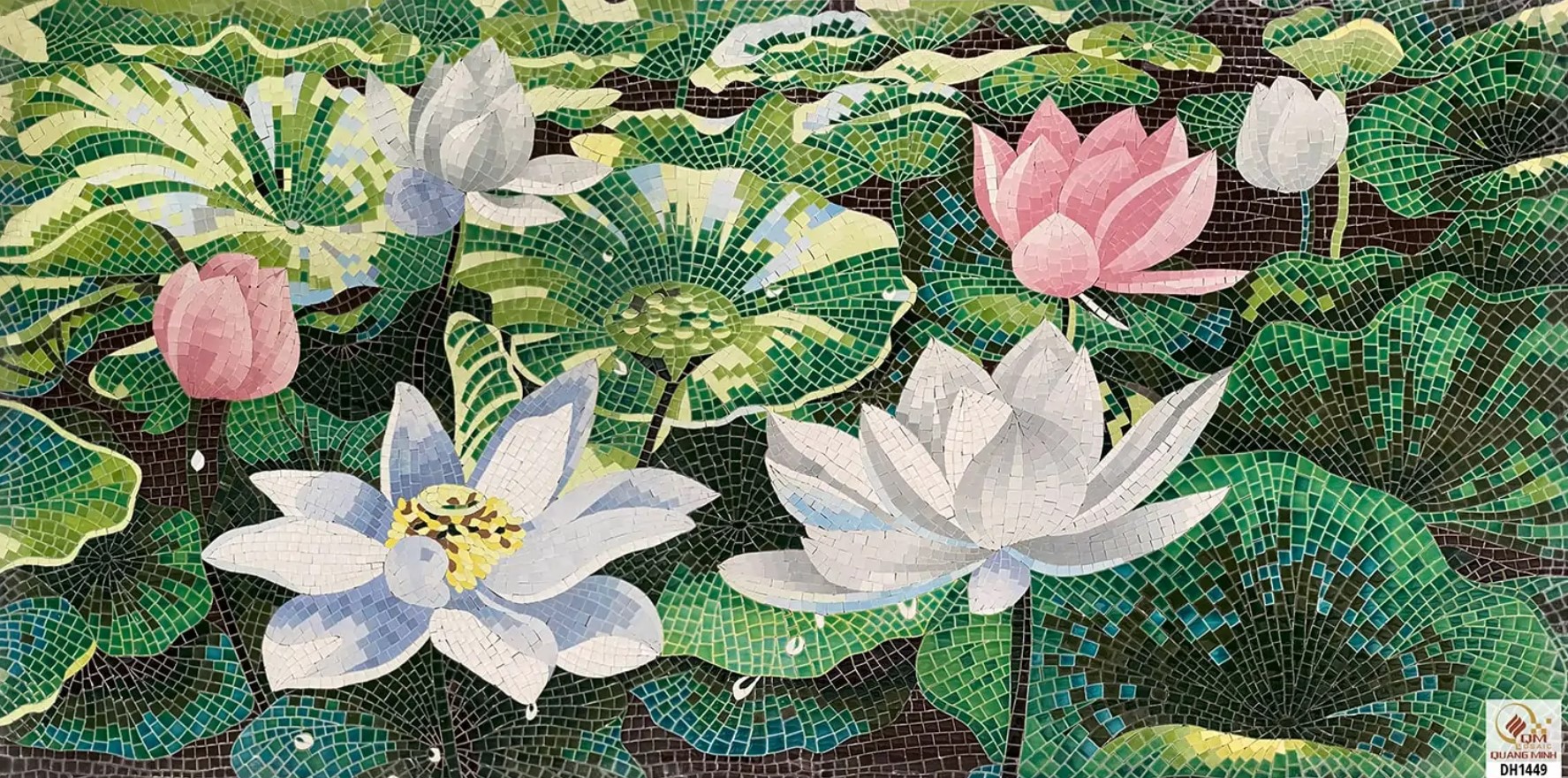 tranh-mosaic-gom-sen-trang-hong-qm-sth01