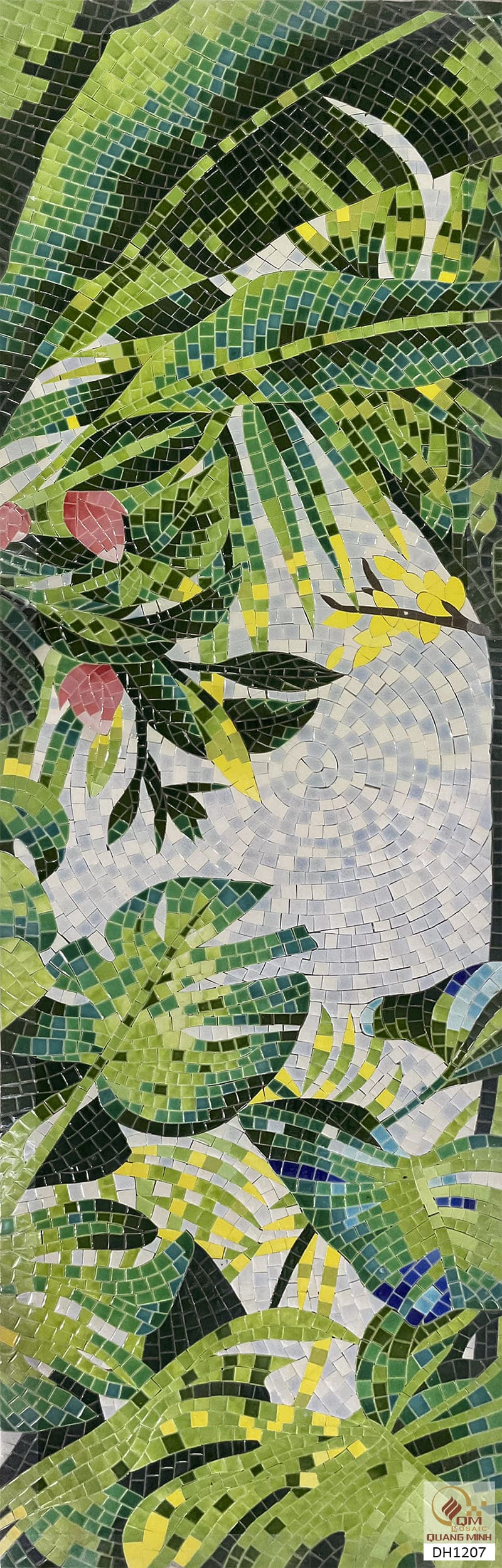 Tranh Mosaic Gốm Sứ Phong Cảnh Vườn Quê QM-VQ01