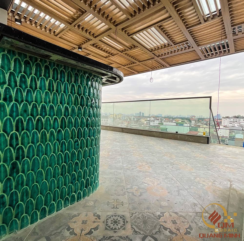 Dự án gạch mosaic gốm tại Leah Silk Hotel 41-43 Hàng Bông