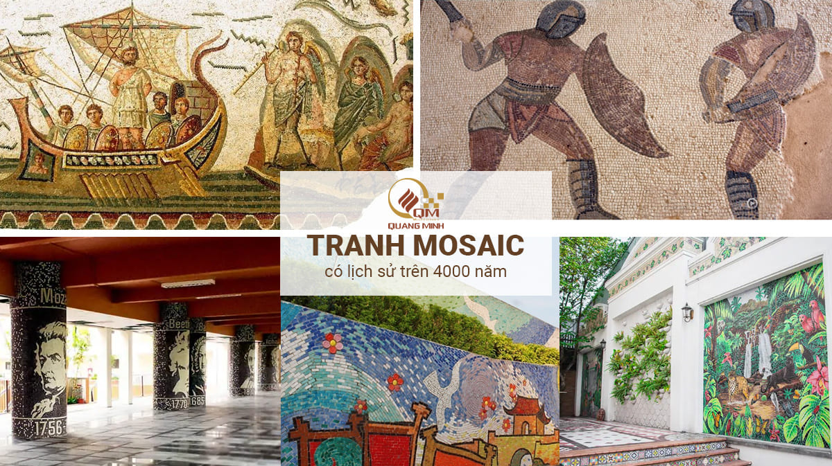 Tranh mosaic có lịch sử trên 4000 năm